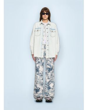 Off-White c/o Virgil Abloh Off Fresco Arrow Denim Shirt Jacket - Blue