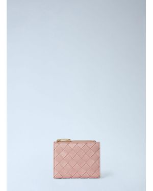 Bottega Veneta Intrecciato Small Bi-Fold Wallet - White