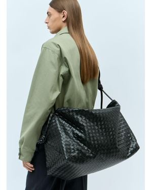 Bottega Veneta Large Loop Weekender Bag - Red