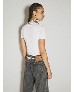 Y. Project Triple Collar Fitted T-Shirt - Pink