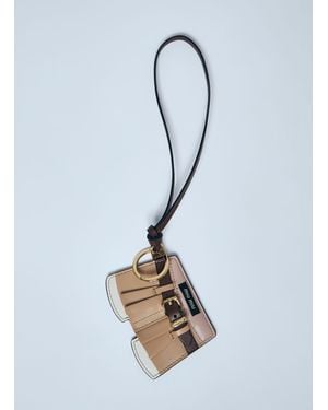 Miu Miu Leather Skirt Keyring - Blue