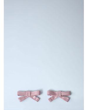 Balenciaga Bow Earrings - White