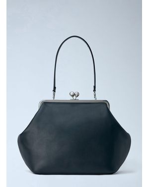 COACH Large Kisslock Frame Bag - Blue