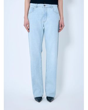 Bottega Veneta Extra Bleach Dirty Denim Jeans - Blue
