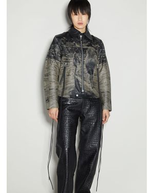Eytys Ssense Exclusive Flux Leather Jacket in Black | Lyst