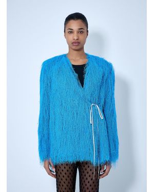 Dries Van Noten Fringed Jacket - Blue