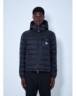 Moncler Verith Hooded Short Down Jacket - Blue