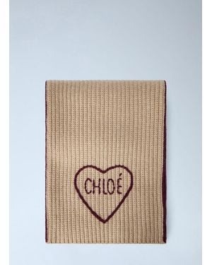 Chloé Encoeur Scarf - Natural