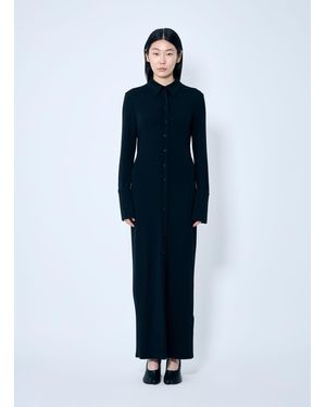 Sportmax Crepe Jersey Shirt Dress - Blue
