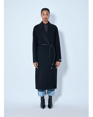 Sportmax Belted Wool Overcoat - Blue