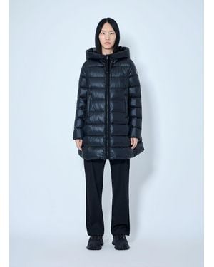Moncler Suyenne Long Parka Jacket - Blue