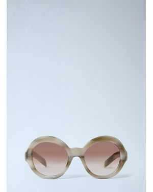 Prada Pr D08Su Round Sunglasses - White