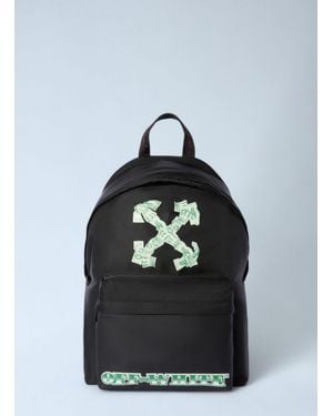 Off-White c/o Virgil Abloh Off Money Print Heritage Backpack - Blue