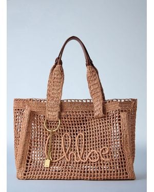 Chloé Summer Banana Tote Bag - Brown
