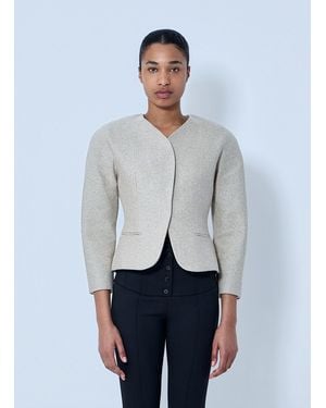 Jacquemus La Petite Veste Ovalo Jacket - White