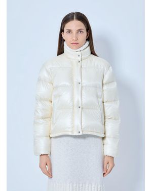 Moncler Tepice Short Down Jacket - White