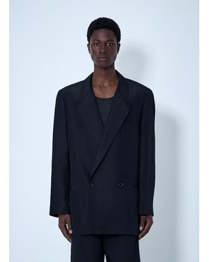 Lemaire Double-Breasted Tailored Blazer - Blue