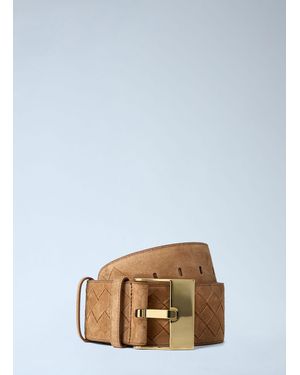 Bottega Veneta Large Suede Watch Belt - Blue