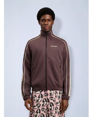 Palm Angels Classic Logo Vintage Track Jacket - Brown