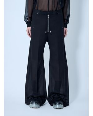 Rick Owens Tailored Wide Belas Trousers - Blue