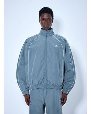 Balenciaga Zip-Front Track Jacket - Blue