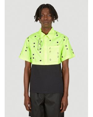 STUDIO ALCH Eyelet Short-sleeve Shirt - Green