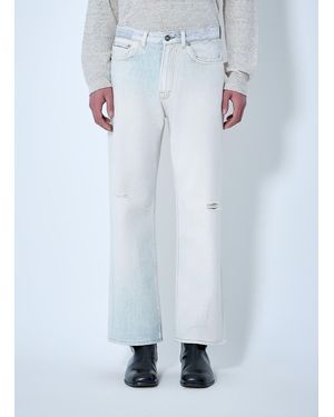 Our Legacy Distressed Straight-Leg Denim Jeans - Blue