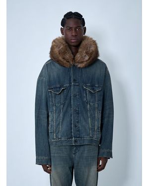 Balenciaga Boxy Denim Jacket - Blue
