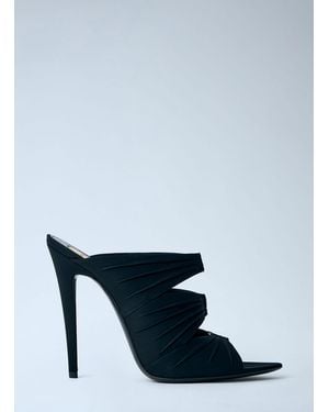 Saint Laurent Emilie Mules Sandals - Blue