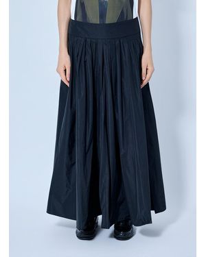 Max Mara Pleated Maxi Skirt - Blue