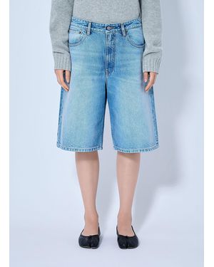 MM6 by Maison Margiela Denim Bermuda Shorts - Blue