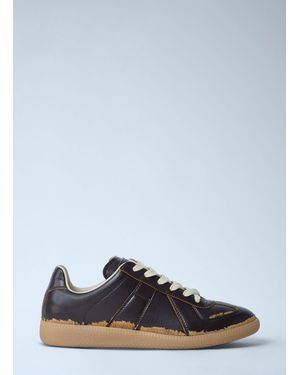 Maison Margiela Distressed Replica Trainers - Blue