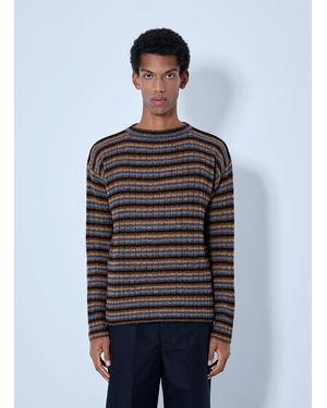 Prada Shetland Wool Boatneck Sweater - Blue