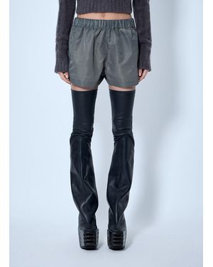 Rick Owens Elasticated Waist Shorts - Blue