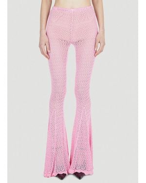 Blumarine Crochet Trousers - Pink