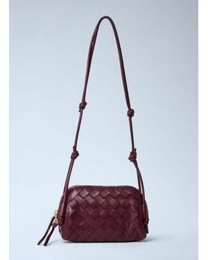 Bottega Veneta Concert Pouch Crossbody Bag - Red