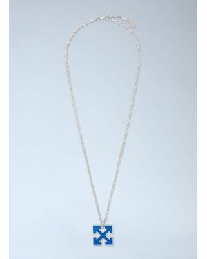Off-White c/o Virgil Abloh Enamel Arrow Necklace - Blue