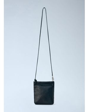 Rick Owens Leather Crossbody Bag - Blue