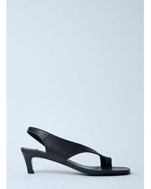 TOTEME Leather Heeled Sandals - Blue