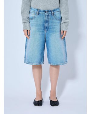 MM6 by Maison Margiela Denim Bermuda Shorts - Blue