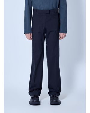 Miu Miu Stretch Poplin Trousers - Blue