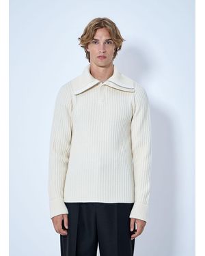 Bottega Veneta Ribbed Knit Jumper - White