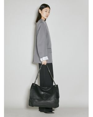 Saint Laurent Oversized Niki Shoulder Bag - Grey