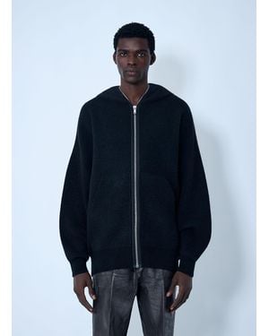 Rick Owens Gimp Hooded Zip-Up Sweatshirt - Blue