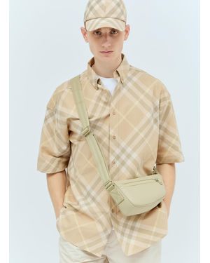 Burberry Shield Crossbody Bag - Natural