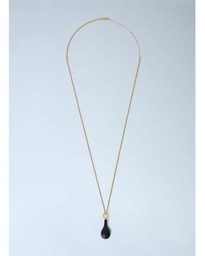 TOTEME Medium Onyx Drop Necklace - Blue