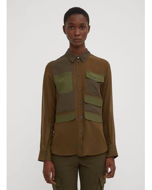 Altuzarra Havens Patched Shirt - Green