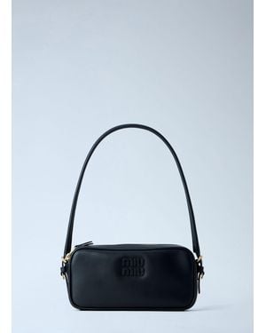 Miu Miu Leather Shoulder Bag - Blue