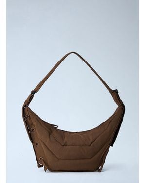 Lemaire Small Soft Game Crossbody Bag - Brown