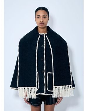 TOTEME Embroidered Scarf Jacket - Blue